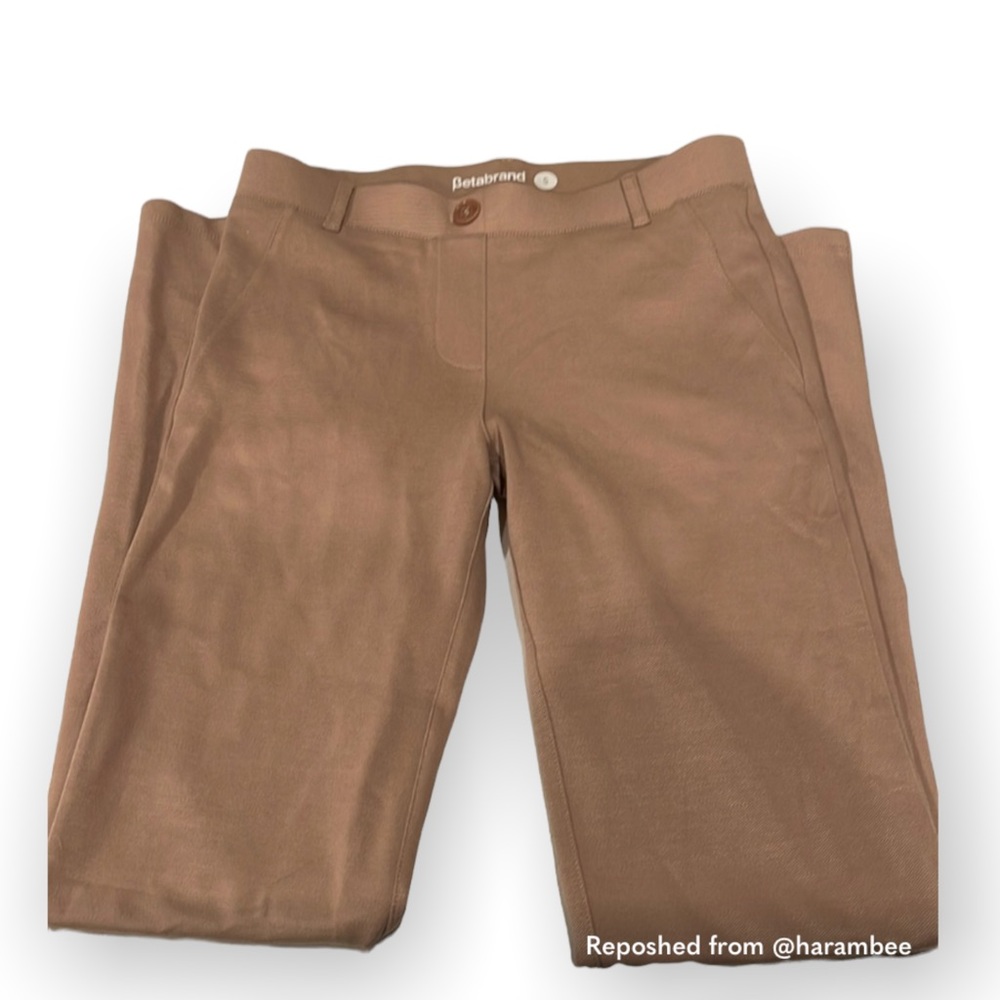 Womens Betabrand tan pants